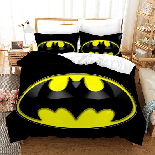 DC Batman King Size 4 pcs Comforter And Bedsheet Set