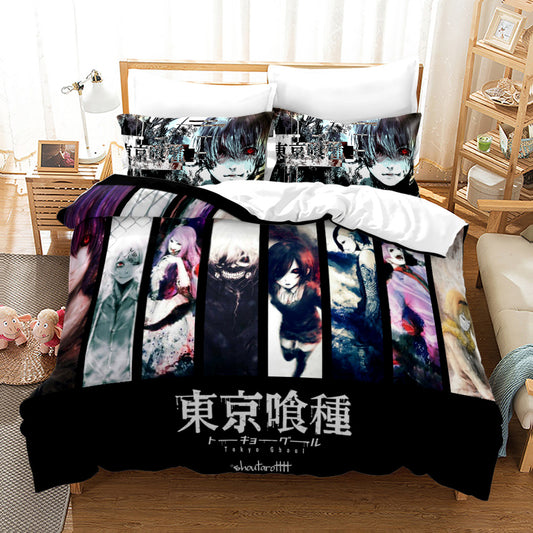 Tokyo Ghoul comforter 4pcs set with cotton filling