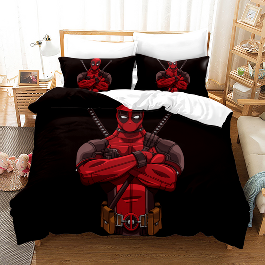 Deadpool Queen Size Duvet Cover Set