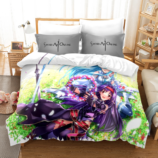 Sword Art Online Konno Yuuki Comforter and bed sheet set