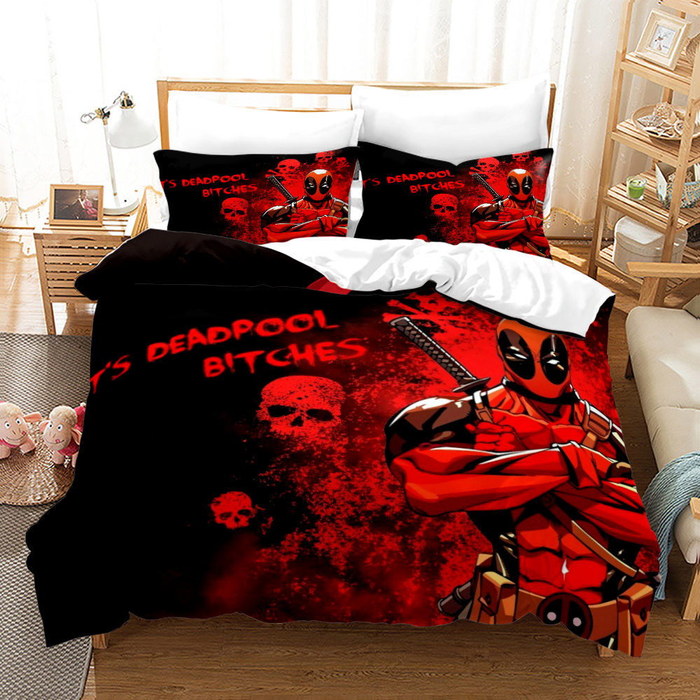 Deadpool King Size Bedding Set