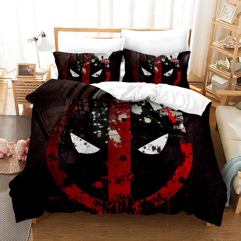 Deadpool King Size 3 Pcs Comforter Set