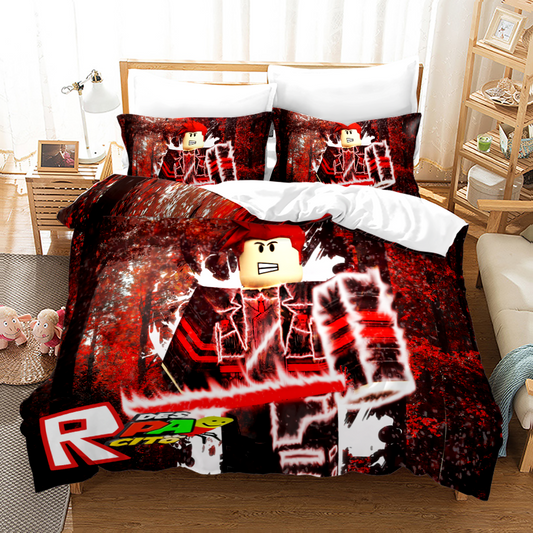 3D king size bedding set for Roblox fans