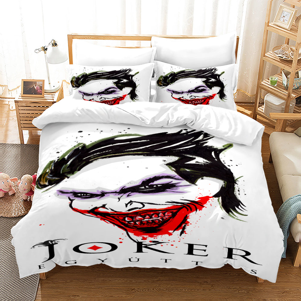 3D Bettwäsche 4er Set DC Joker 