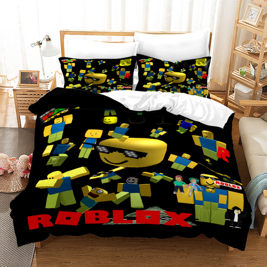 Roblox Twin-Size-Bettwäsche-Set ein Geschenk für Kinder 