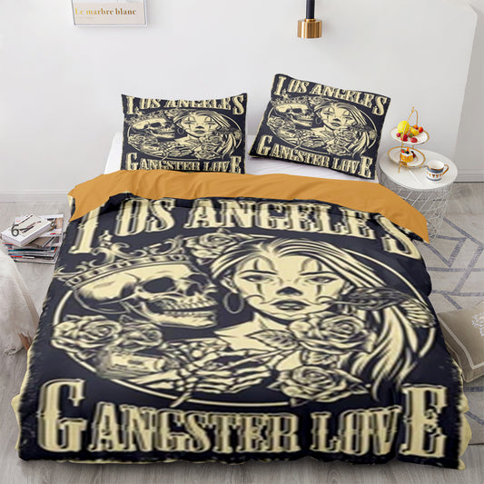Cruel comforter set 4pcs Los angeles gangster love