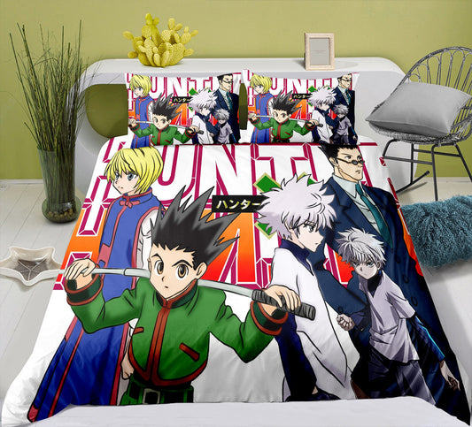 HUNTERxHUNTER protagonist group comforter and bed sheet set