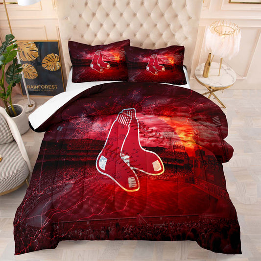 Free Shipping Boston Red Sox Bedding Set Classic