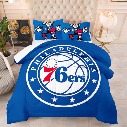 NBA Philadelphia 76ers Bettdeckenset Basketball in voller Größe 