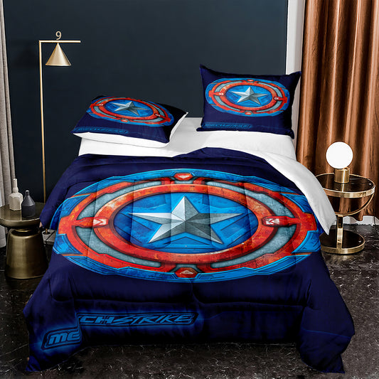 Mech strike Captain America Comforter Set mech strike1002