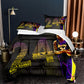 Lakers 24 Kobe Bryant Black Mamba 4pcs Comforter Set Bedding Set