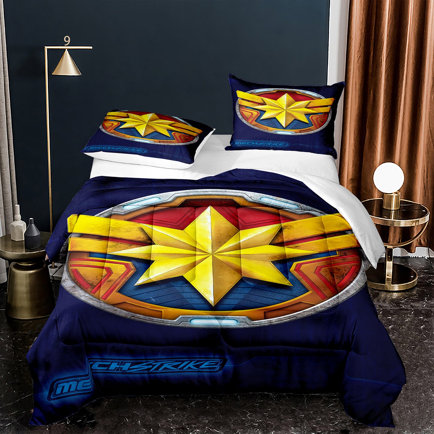 Mech Strike Captain Marvel Comforter Set Mech Strike1005