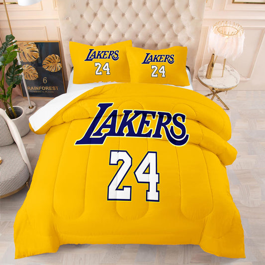 Lakers 24 comforter set basketball