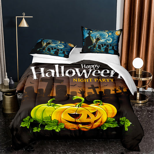 Halloween Night Party 3D Bedding Set