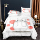 Weißes Totoro 4-teiliges Bettdecken-Set für Kinder 