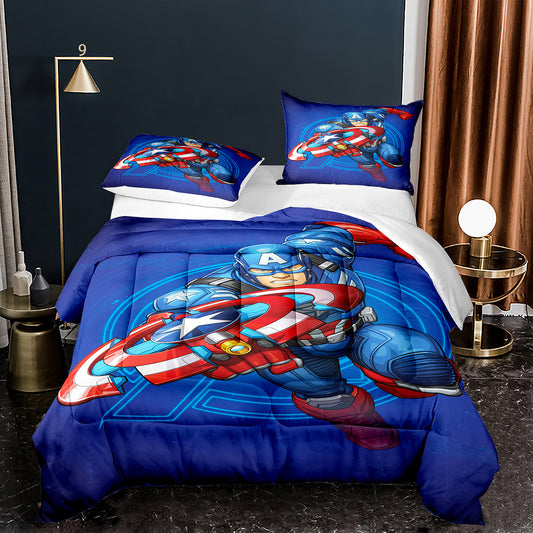 Mech strike Captain America Comforter Set mech strike1016