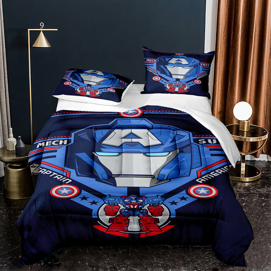 Mech strike Captain America Comforter Set mech strike1024