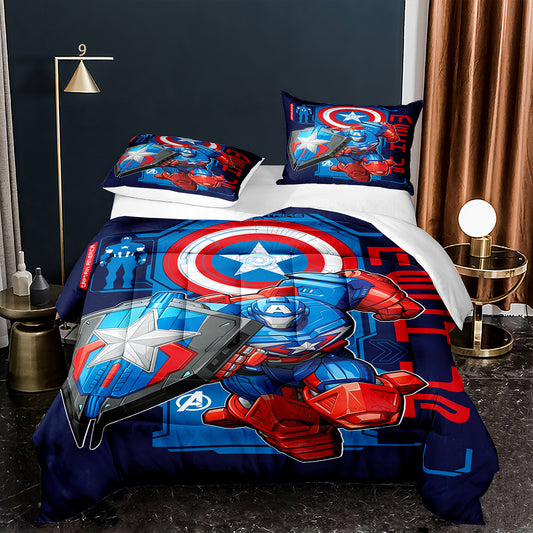 Mech strike Captain America Comforter Set mech strike1025