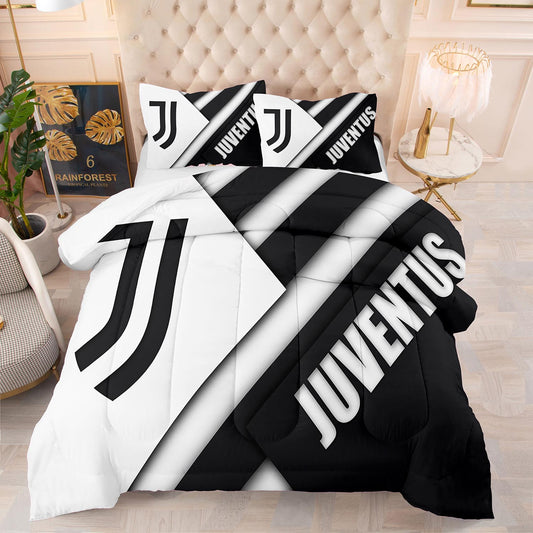 Juventus FC Bettdecke und Bettlaken-Set in voller Größe 