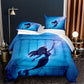 3D cotton mermaid comforter set feel the sea