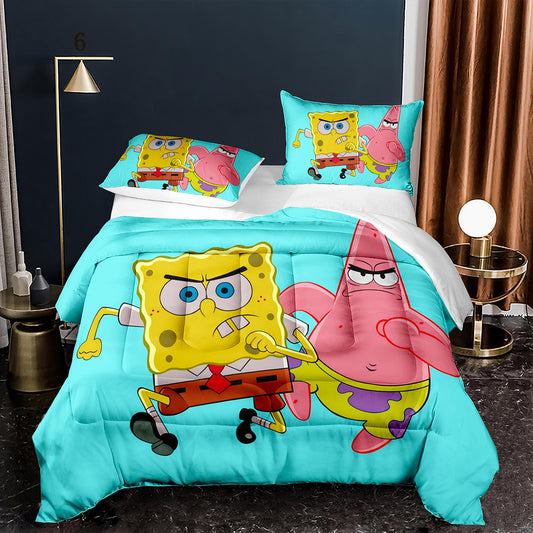 SpongeBob SquarePants and Patrick Star bedding set