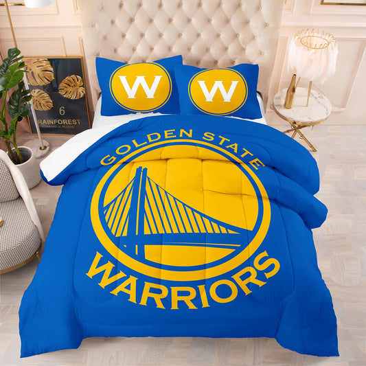 King size comforter set of Golden State Warriors