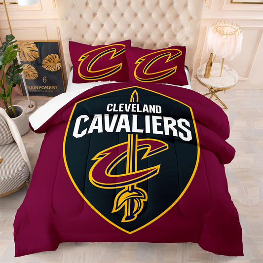 Cleveland Cavaliers comforter set king with cotton filling