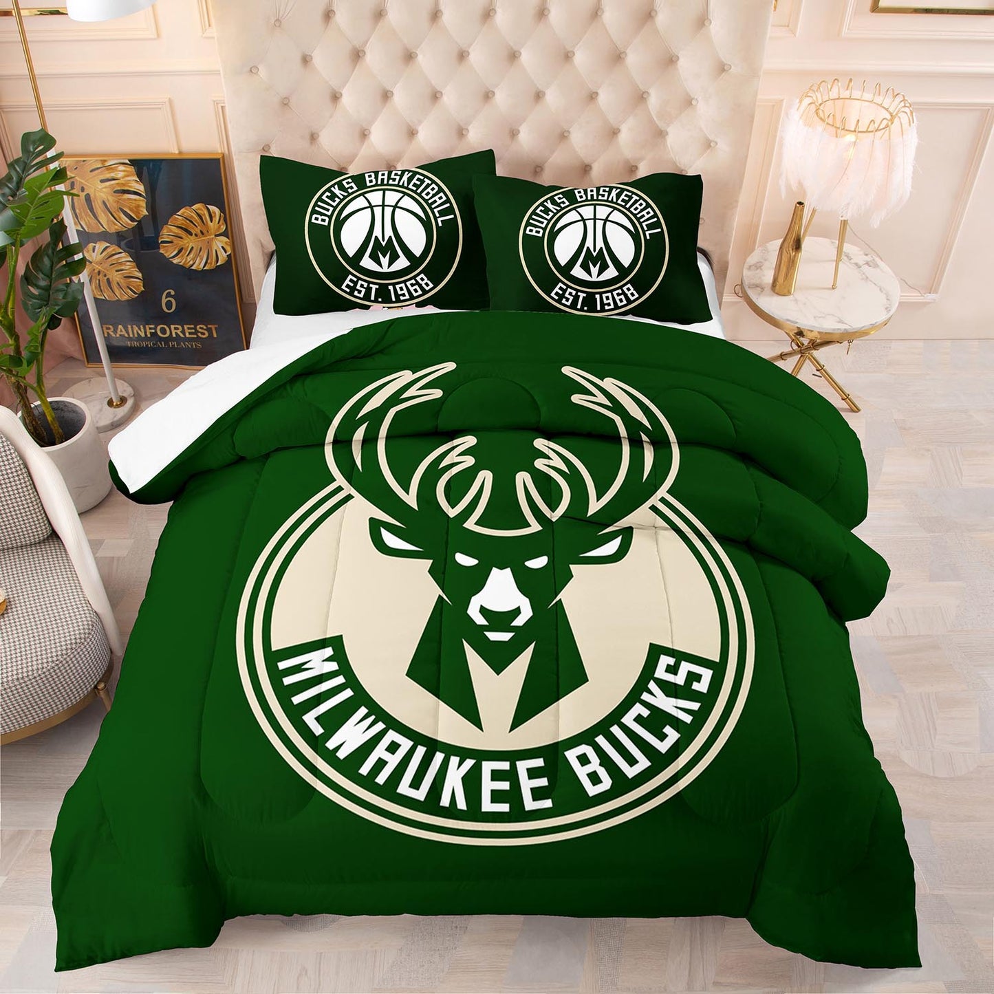 Milwaukee Bucks comforter set NBA