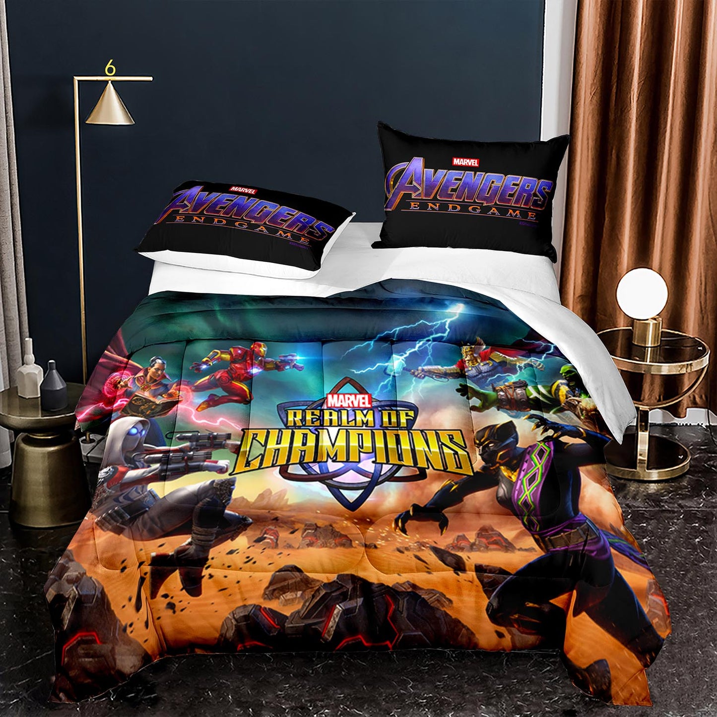 Avengers realm of champions bedding set