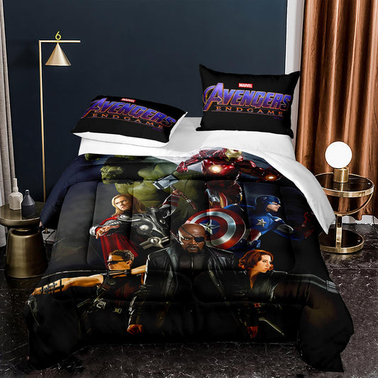 Marvel original Avengers comforter and bed sheet set