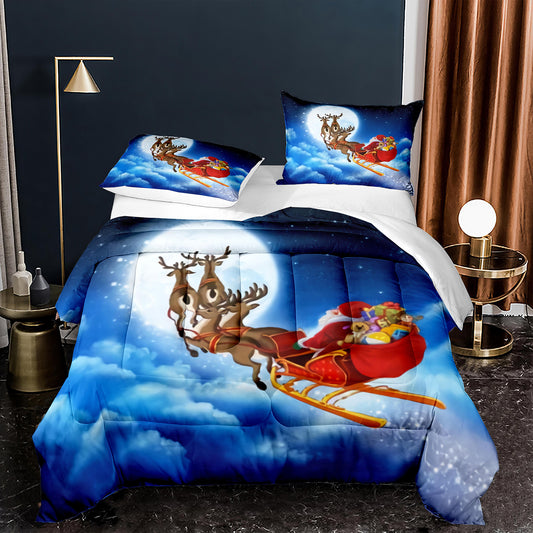 Happy Christmas Eve Comforter Set Bedding Set