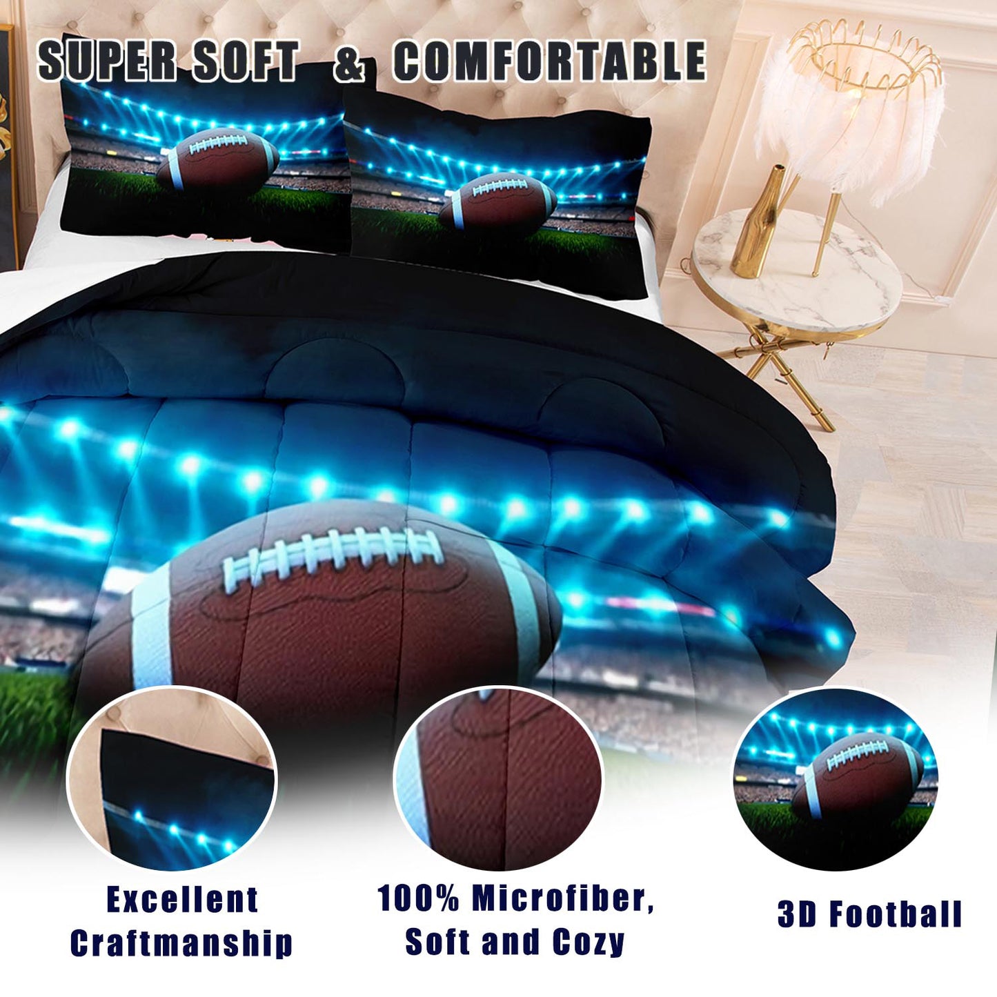 American football Comforter Set football1006