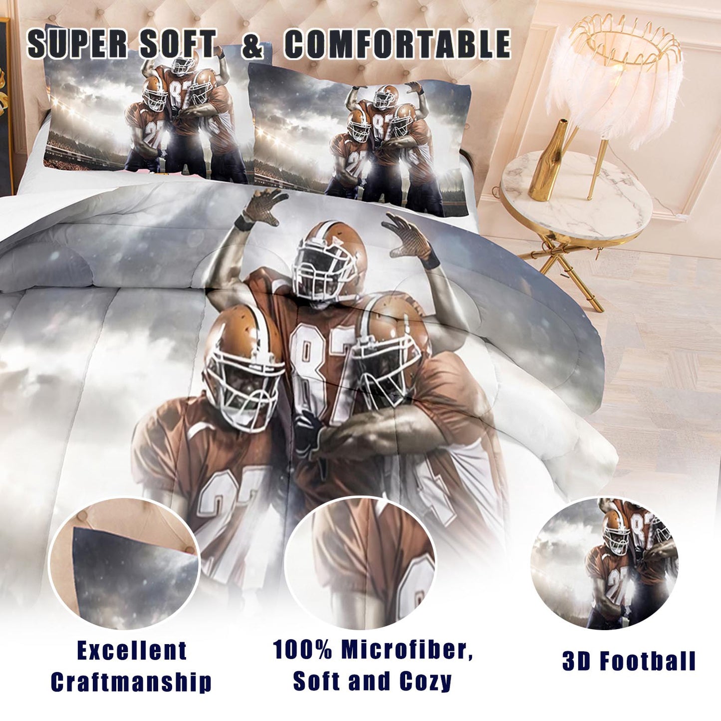 American football Comforter Set football1011