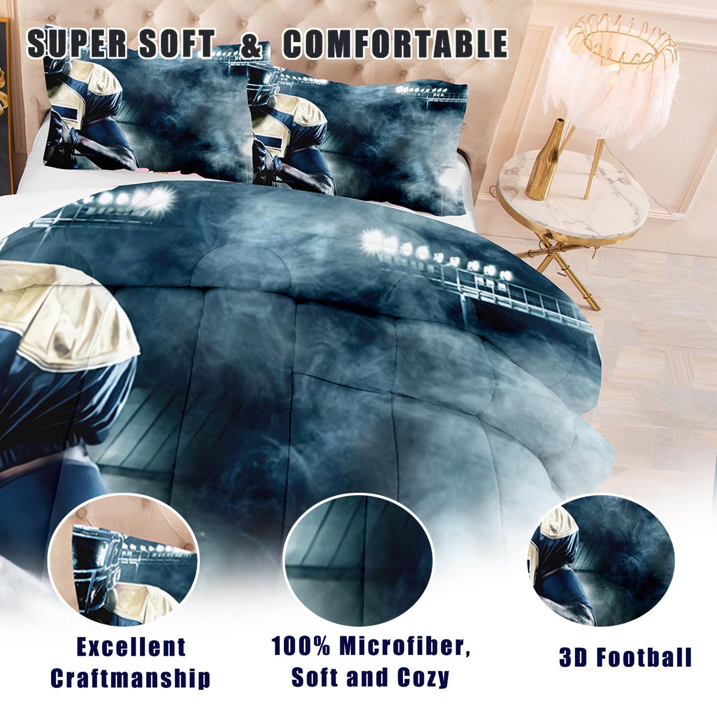 American football Comforter Set football1012