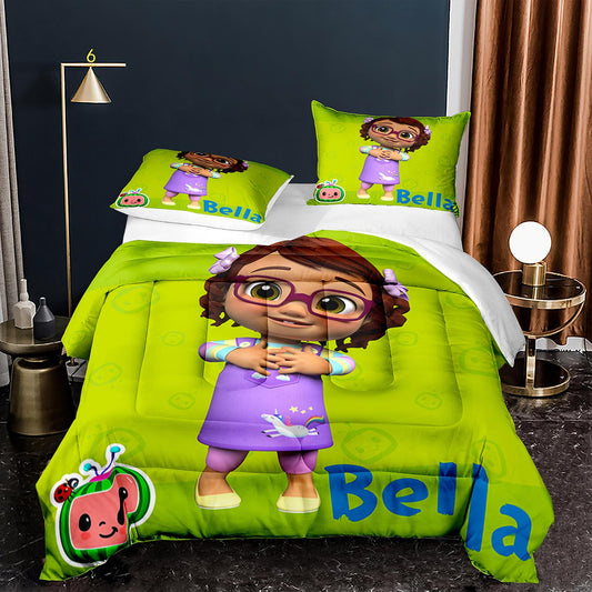 Children's cartoon Cocomelon baby comforter set 1002