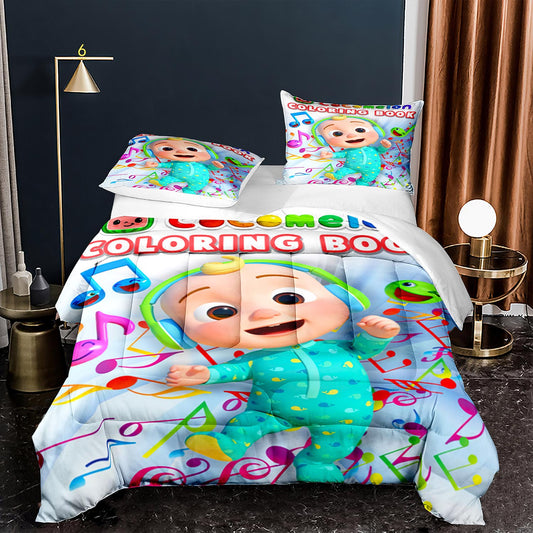 Children's cartoon Cocomelon baby comforter set 1004