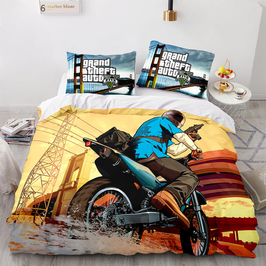 Full size comforter set for GTA fans