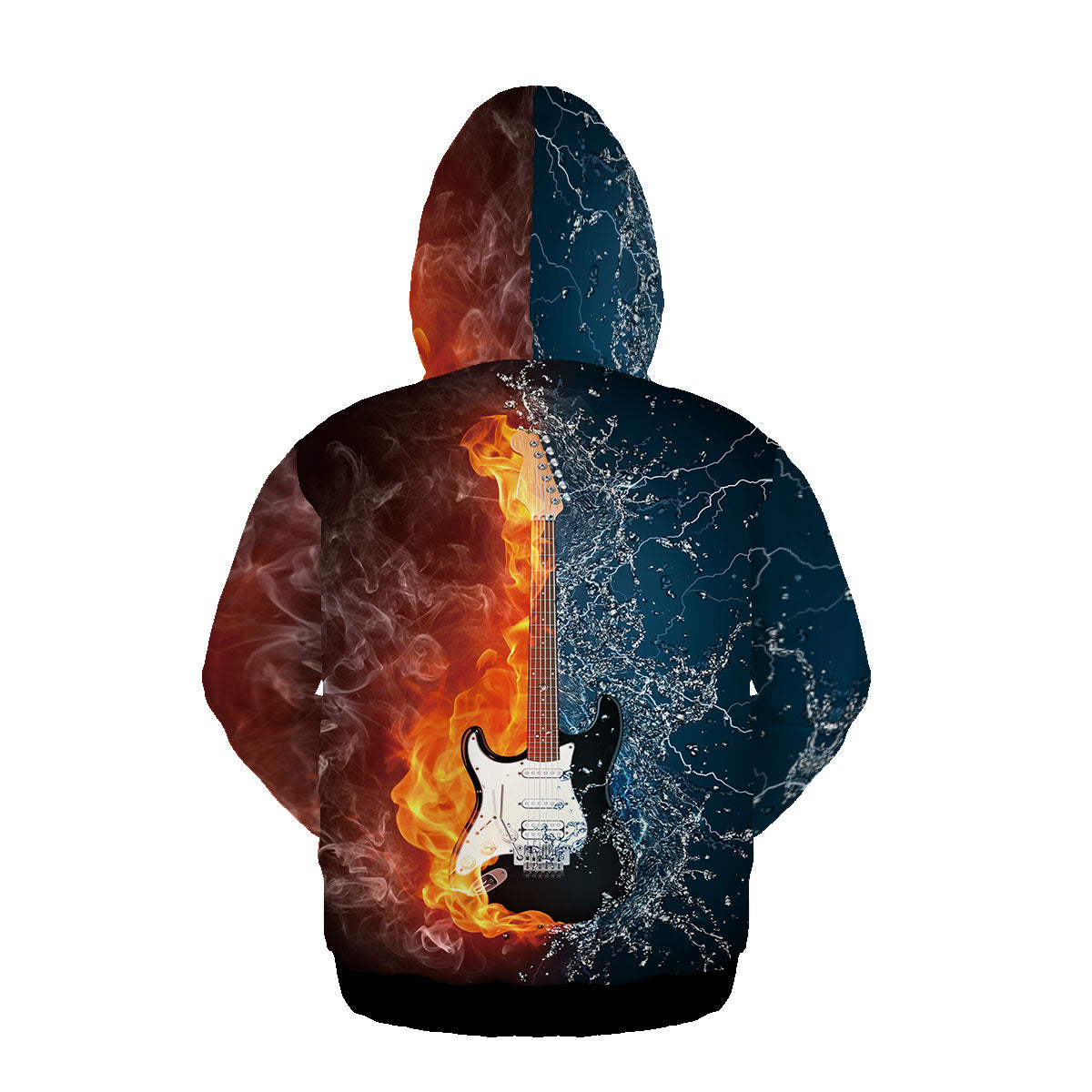Customizing Graphic Hoodies 3D Print Guitar Pullover Sweatshirts Rock and Roll