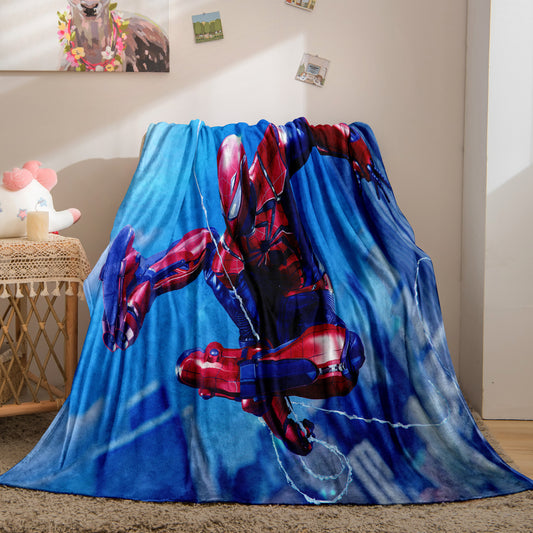 Marvel Armed Spiderman Flannel Fleece Blanket