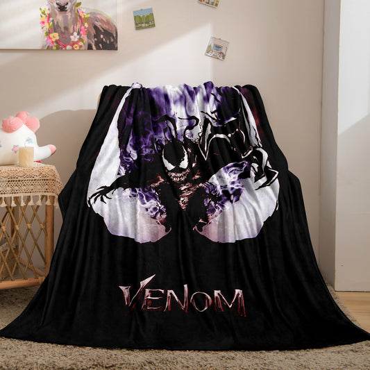 Marvel Venom Soft Throw Flannel Blanket 60x80 inch For All Season
