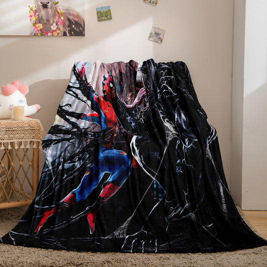 Venom VS Spiderman Flannel Fleece Blanket
