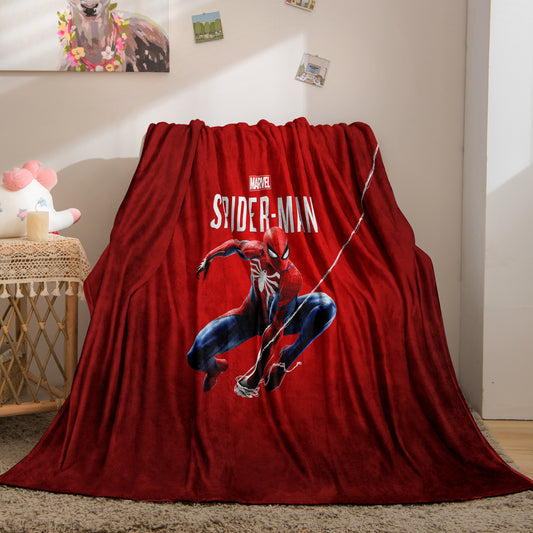 Super Hero Spiderman Throw Blanket For Sofa Room Office Gift For Family