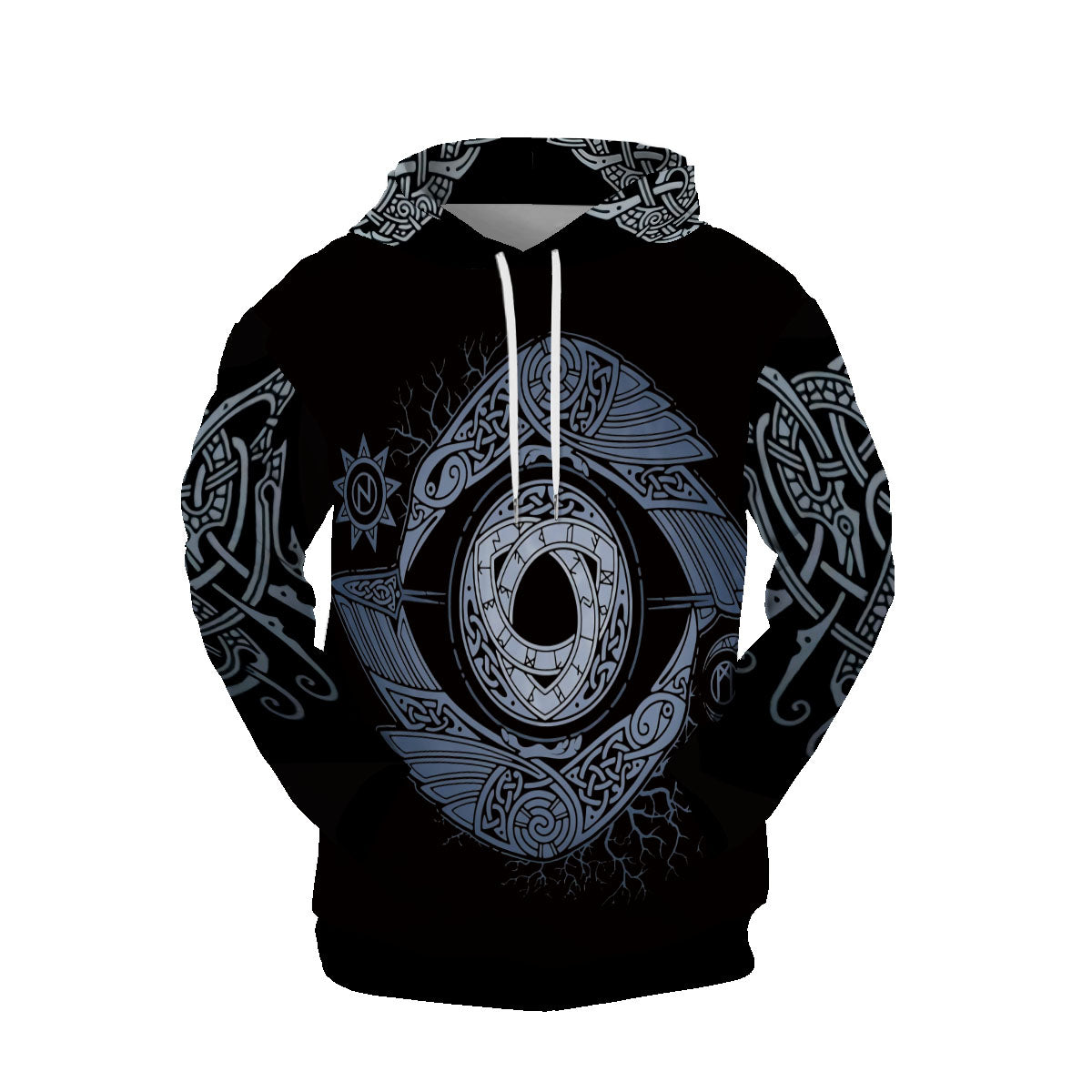 Customizing Graphic Hoodies 3D Print Norse Mythology Odin Eye Pullover Sweatshirts