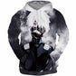 Herren Hoodie Pullover 3D-Druck Sweatshirts Tokyo Ghoul Kaneki Ken