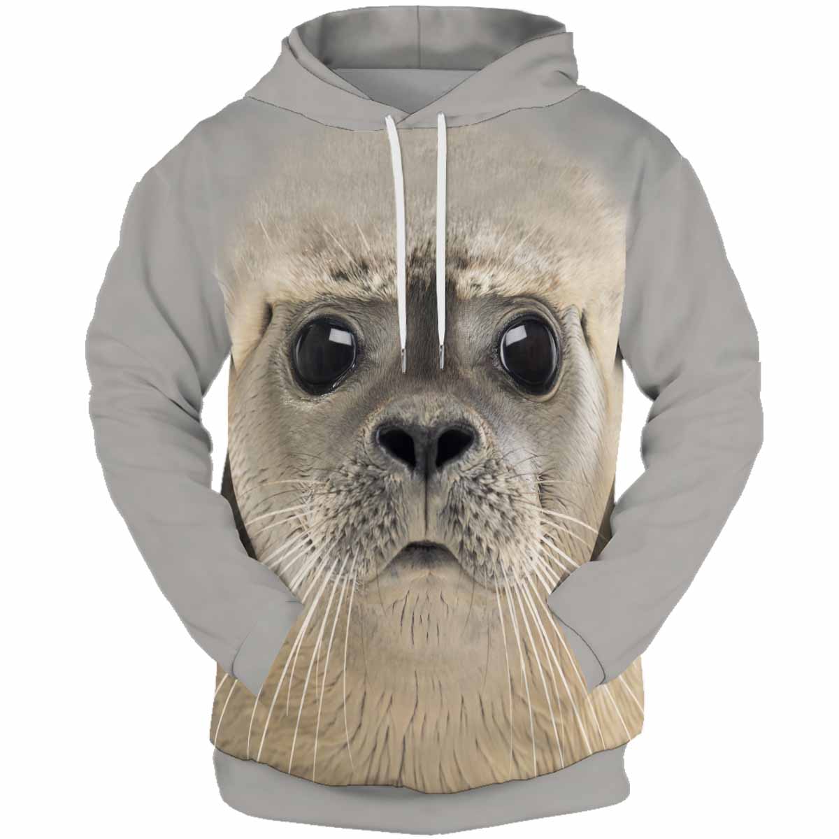 Seal Hoodie Pullover 3D Print Sweatshirts