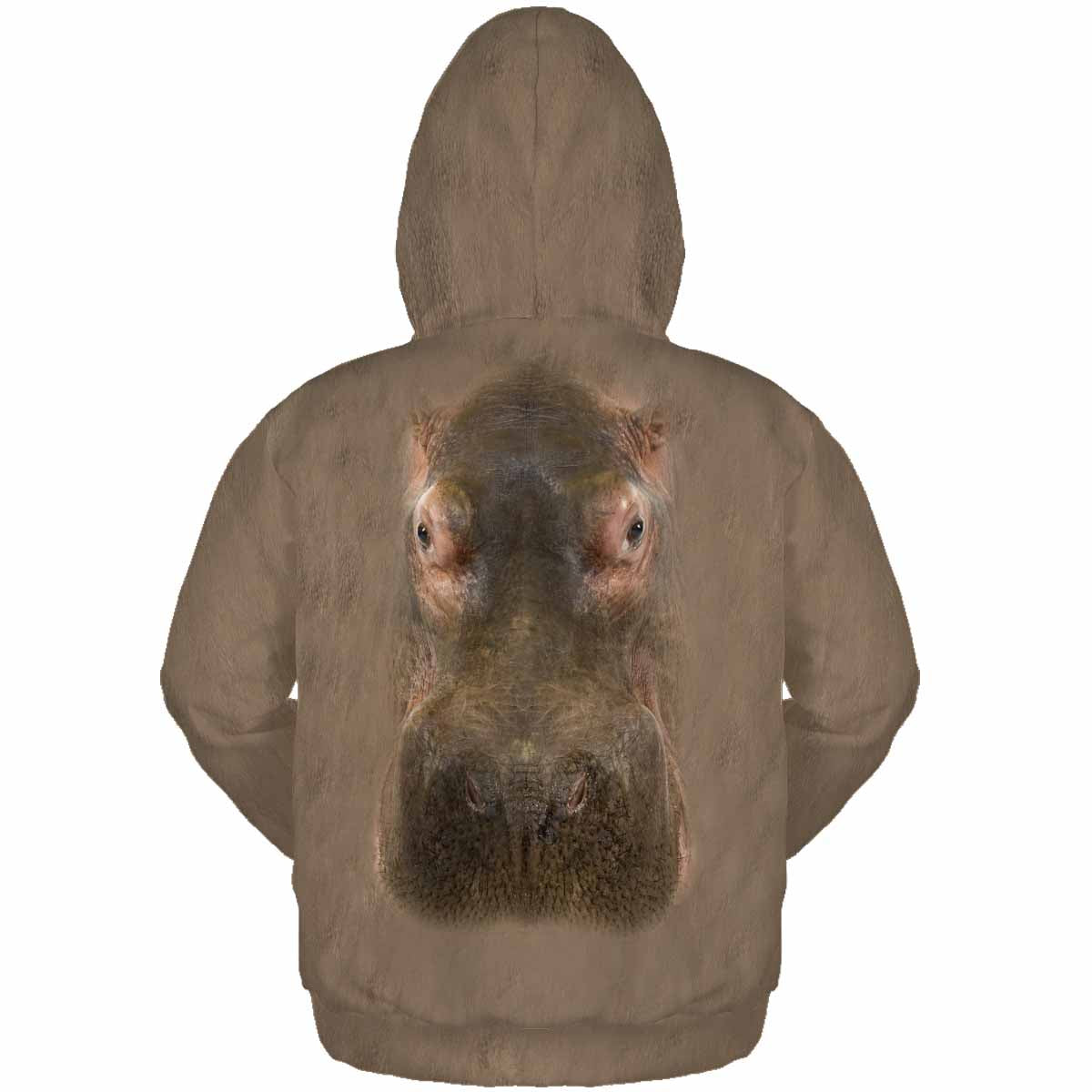 Hippo Hoodie Pullover 3D-Druck-Sweatshirts