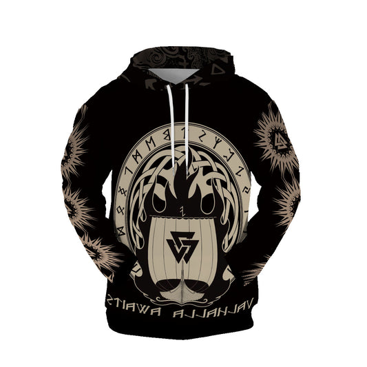 Norse Mythology Heart of Hrunger Hoodie Pullover 3d Print Sweatshirts