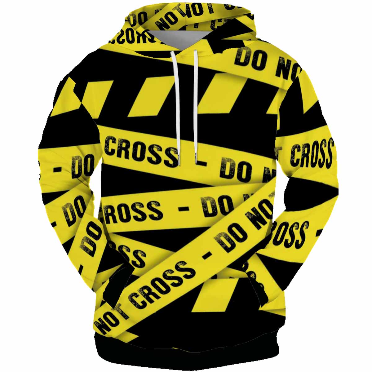 Do Not Cross Cordon Hoodie Pullover 3d Print Sweatshirts