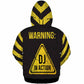Free Shipping Warning Cordon DJ In Action Hoodie Pullover 3d Print Sweatshirts