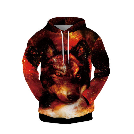 Customizing Graphic Hoodies 3D Print Wolf Pullover Sweatshirts